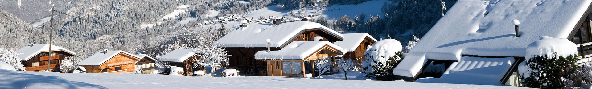 Chalets à prestations hotelières en hiver