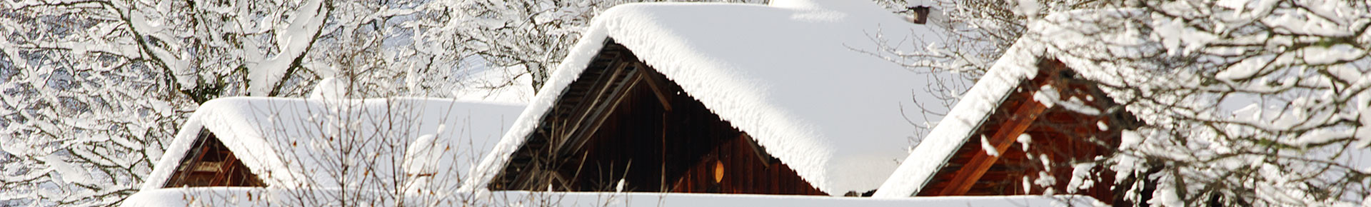 Chalets sous la neige, Vallée d'Aulps