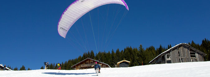 Paragliding, Speed riding