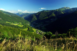 Mont-Blanc et Saint Jean d'Aulps depuis La Chaux