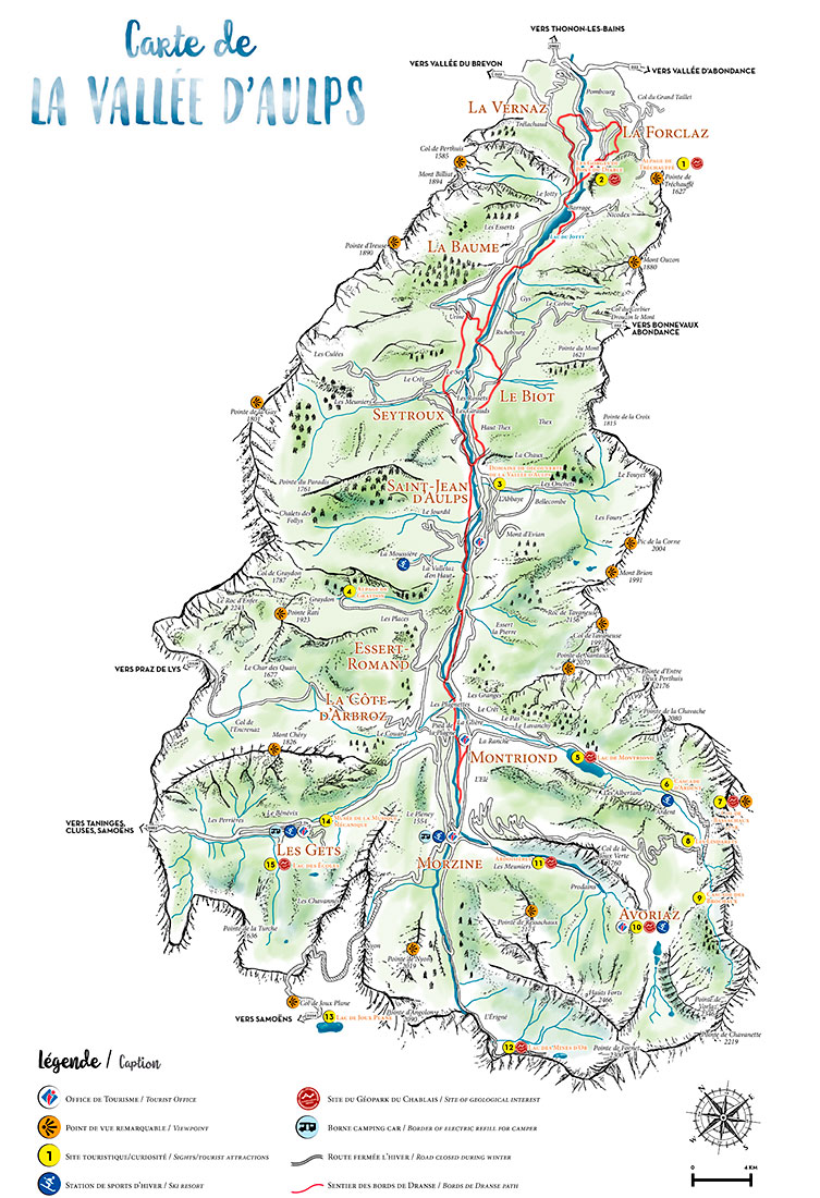 Vallée d'Aulps Map