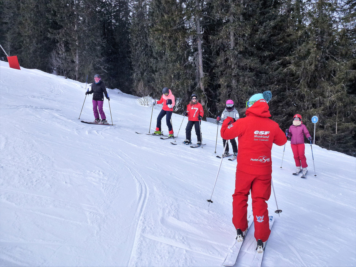 Cours de ski collectif