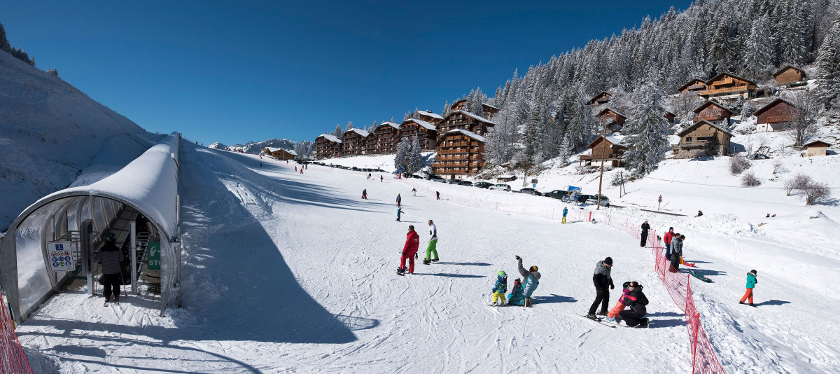 Plan espace activités nordiques Col du Corbier