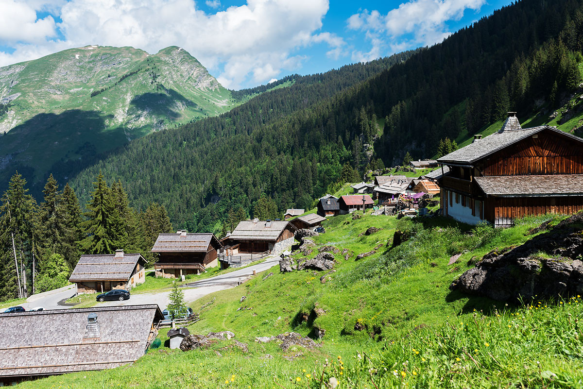 Les Lindarets, village des chèvres