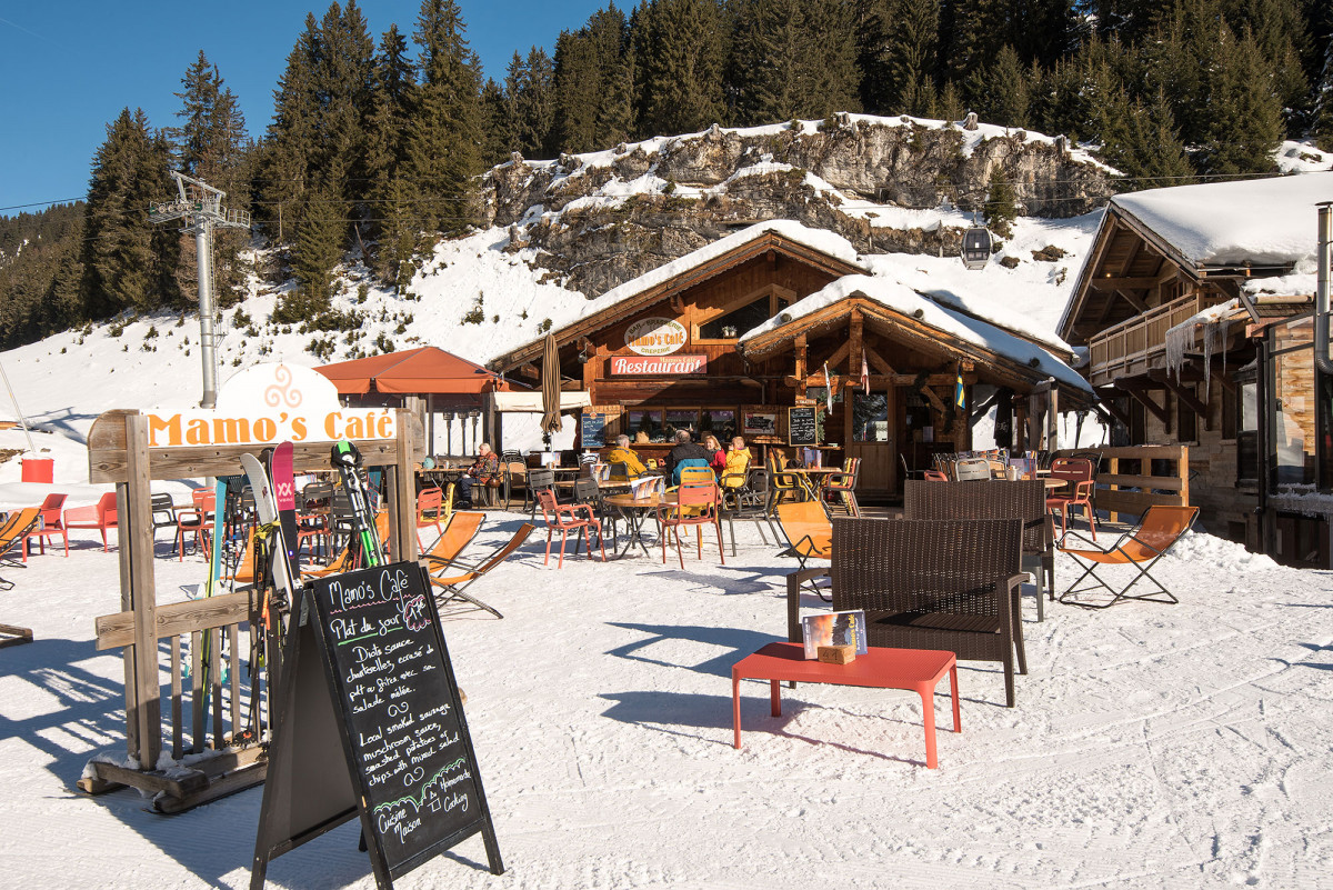 La terrasse enneigée