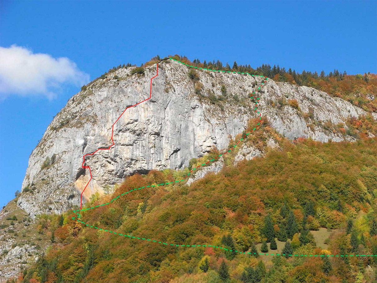 Voie de l'Oeil - Rocher de la Chaux