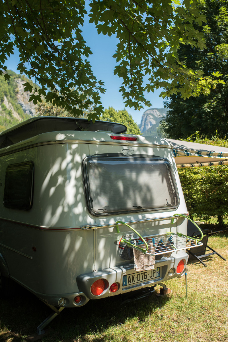 Camping municipal de La Baume - © Yvan Tisseyre / OT Vallée d'Aulps Camping municipal de La Baume