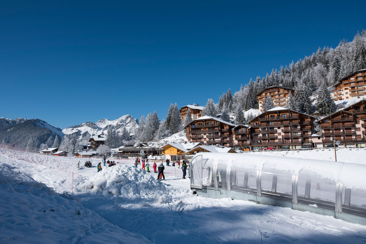 Col du Corbier Beginners’ ski zone - © Yvan Tisseyre / OT Vallée d'Aulps Col du Corbier Beginners’ ski zone