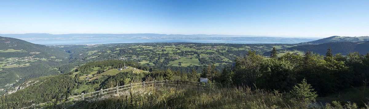 Panorama sur le Léman depuis Tréchauffé