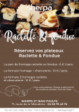 Plateaux raclette fondue Sherpa