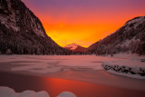 Coucher de soleil au Lac de Montriond