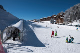 Espace ski débutants au Col du Corbier