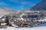 Le village de Saint Jean d'Aulps en hiver