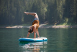 Yoga paddle au Lac de Montriond