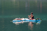 Yoga paddle au Lac de Montriond