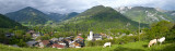 Le village de Le Biot en été
