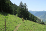 Hiking at Tréchauffé summit_La Forclaz
