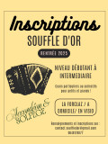 inscription cours Souffle d'Or