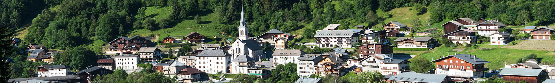 Le village de Saint Jean d'Aulps en été