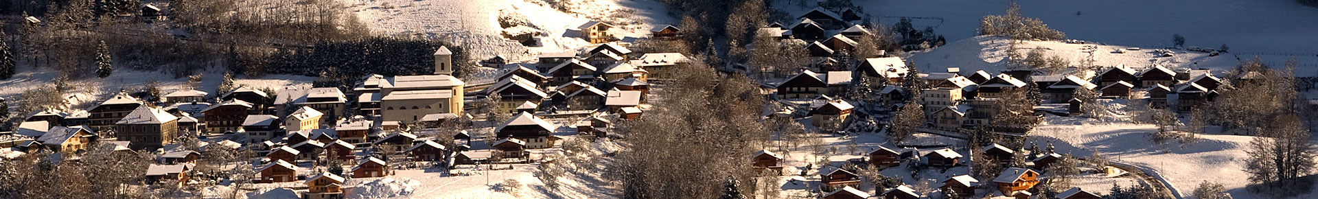 Le village du Biot en hiver