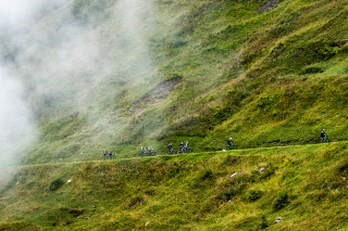 Sortie de ebike dans le brouillard