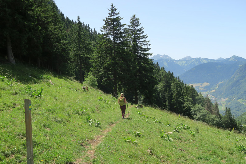 Hiking at Tréchauffé summit_La Forclaz