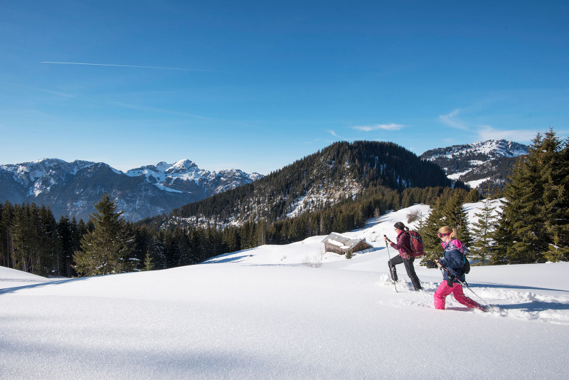 Sentier raquettes le Tour de Drôline - © Yvan Tisseyre / OT Vallée d'Aulps Sentier raquettes le Tour de Drôline