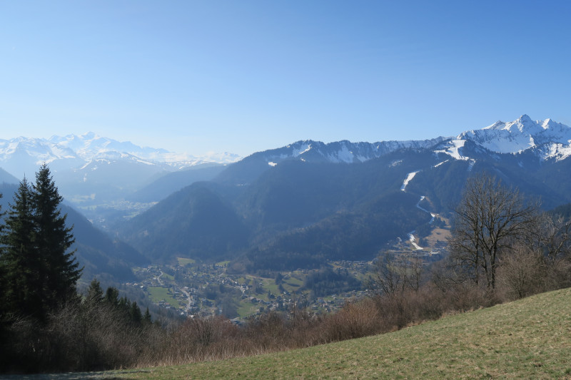 vue mont Blanc et roc d'Enfer