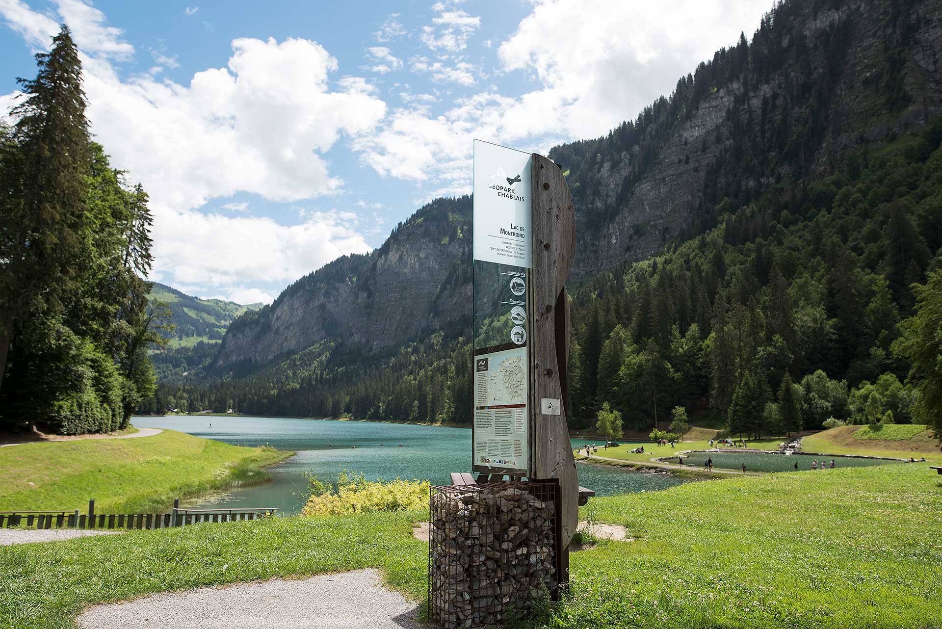 Lac de Montriond, site Geopark Chablais