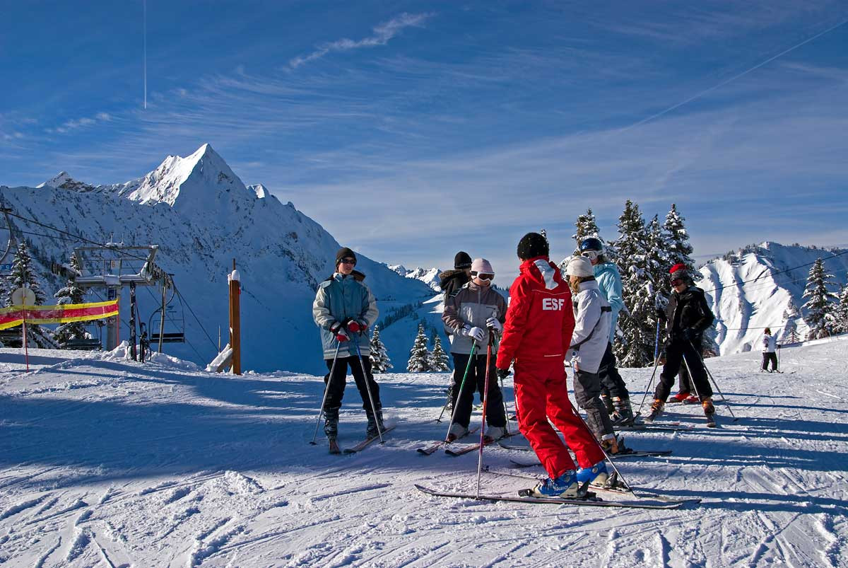 Cours collectif ski alpin ESF Saint Jean d'Aulps