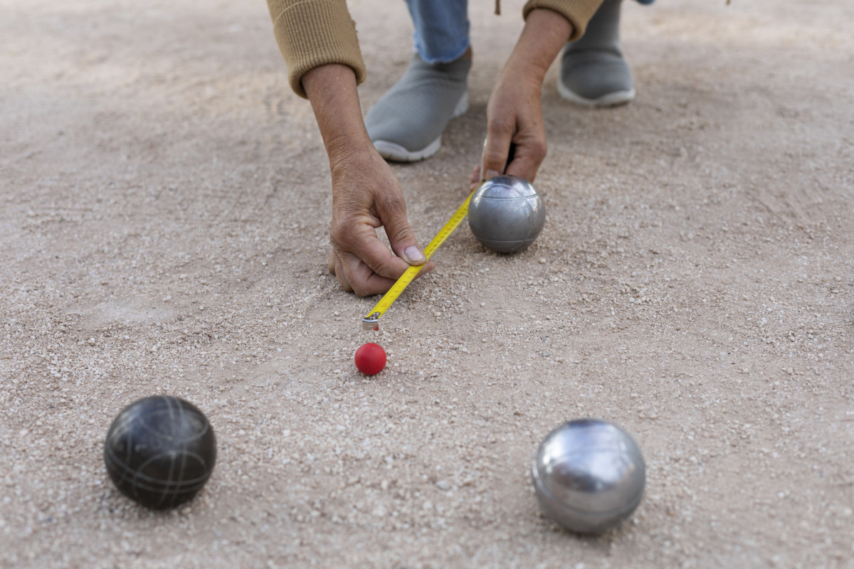 Concours de pétanque.