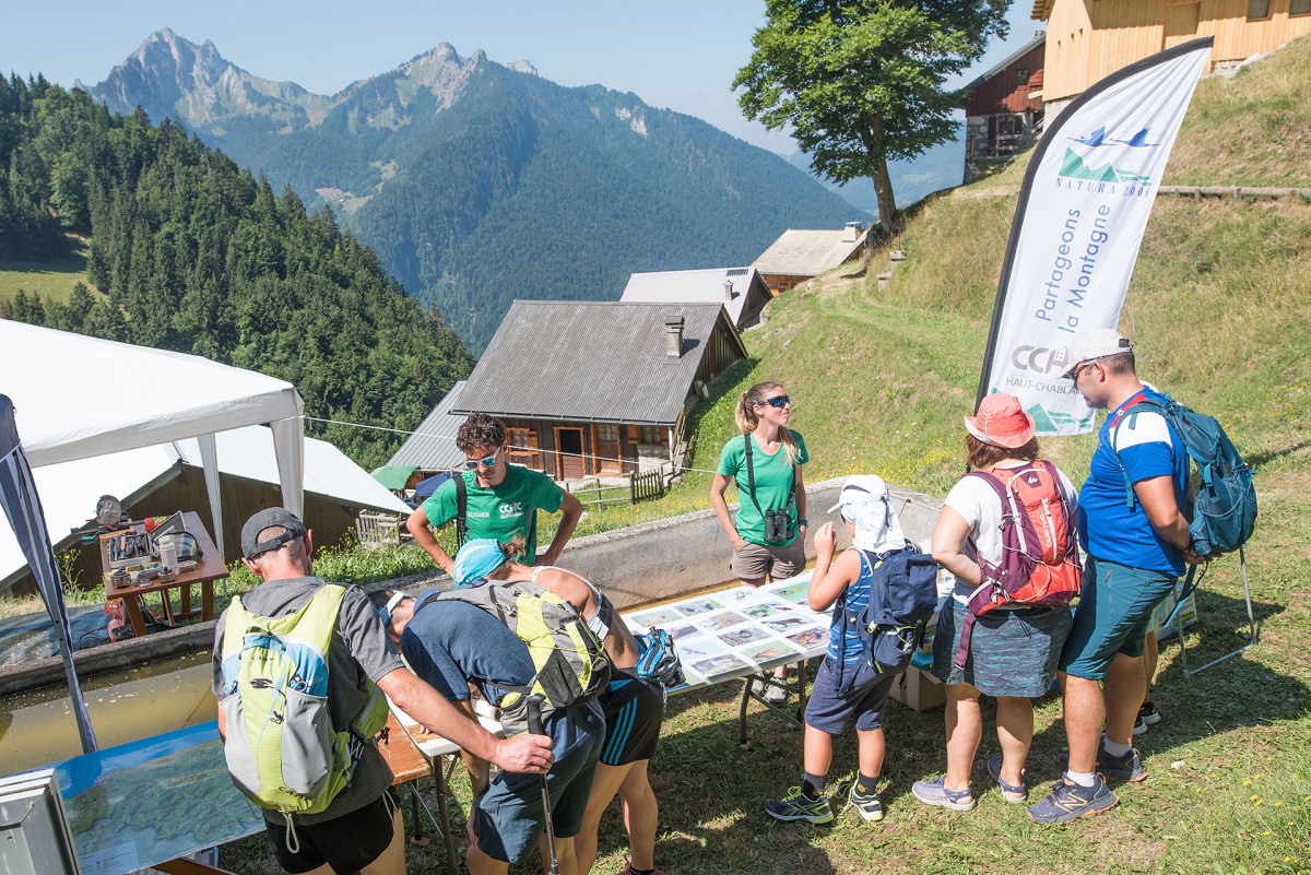 Stand Géoparc du Chablais.