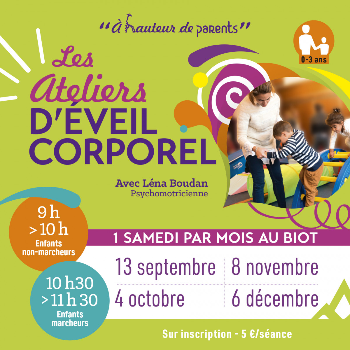 A hauteur de Parents : Ateliers d'éveil Corporel_Le Biot