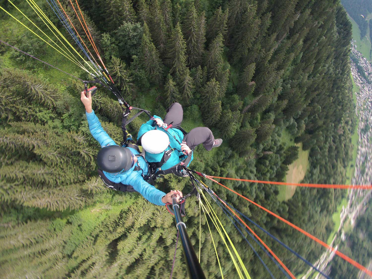 Vol découverte en parapente biplace