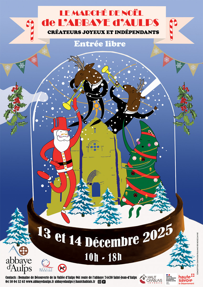 Christmas market at the Abbey_Saint-Jean-d'Aulps - © Rulio des Bois Christmas market at the Abbey_Saint-Jean-d'Aulps
