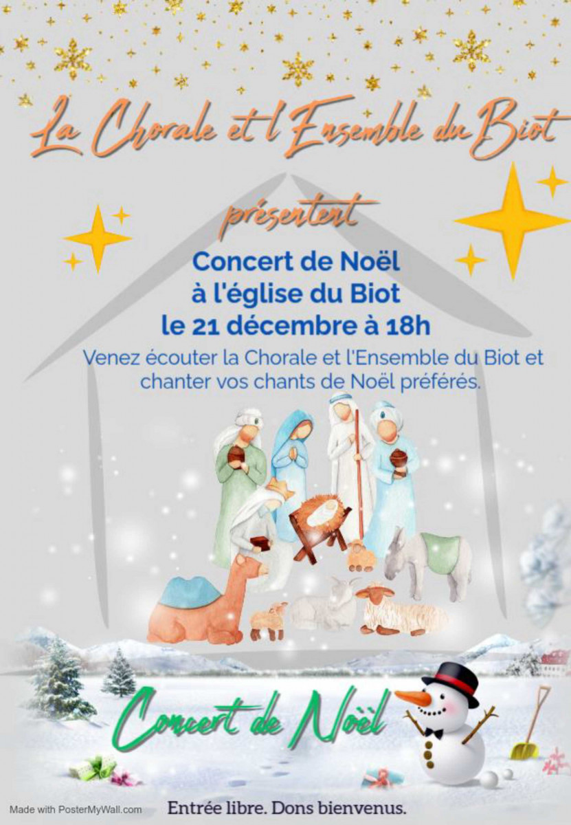 Concert de Noël : Eglise du Biot_Le Biot