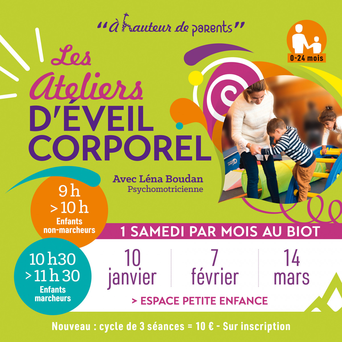 A hauteur de Parents : Ateliers d'éveil Corporel_Le Biot