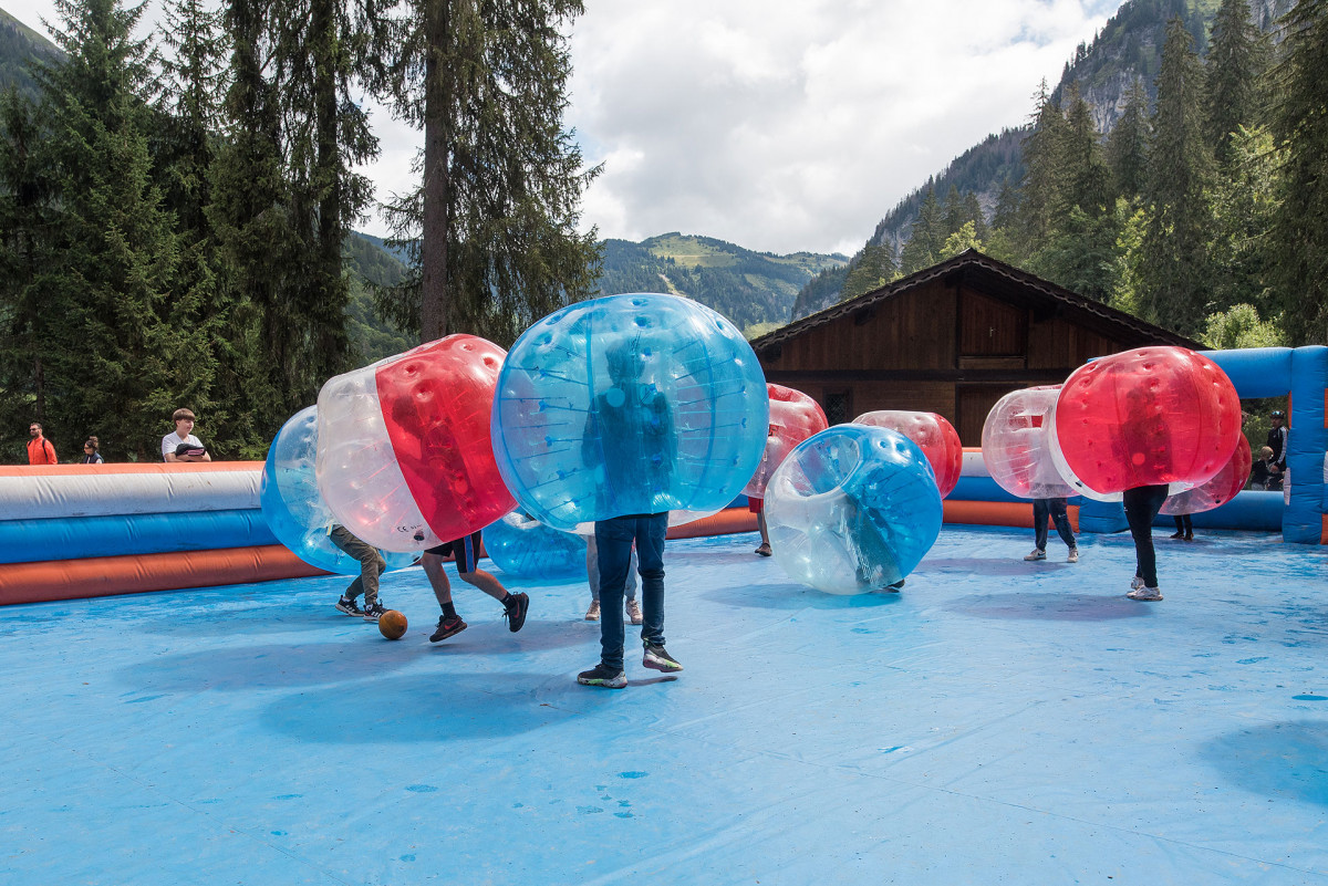 Séance de Bubble foot
