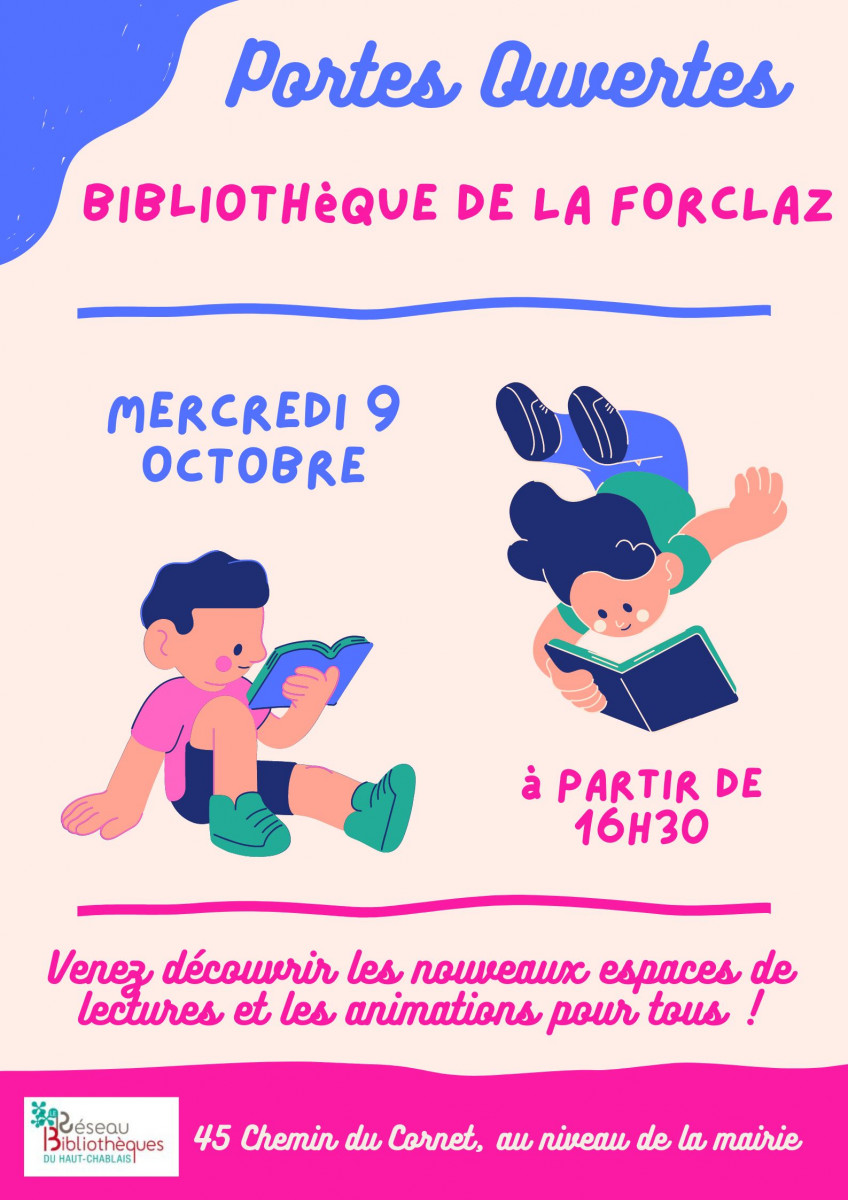 Portes ouvertes Bibliothèque de La Forclaz - © Réseau des bibliothèques du Haut-Chablais Portes ouvertes Bibliothèque de La Forclaz