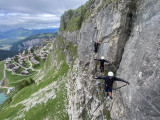 Activité Via Ferrata avec le bureau des Guides de Morzine Avoriaz_Morzine