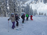 Cours collectif de ski alpin