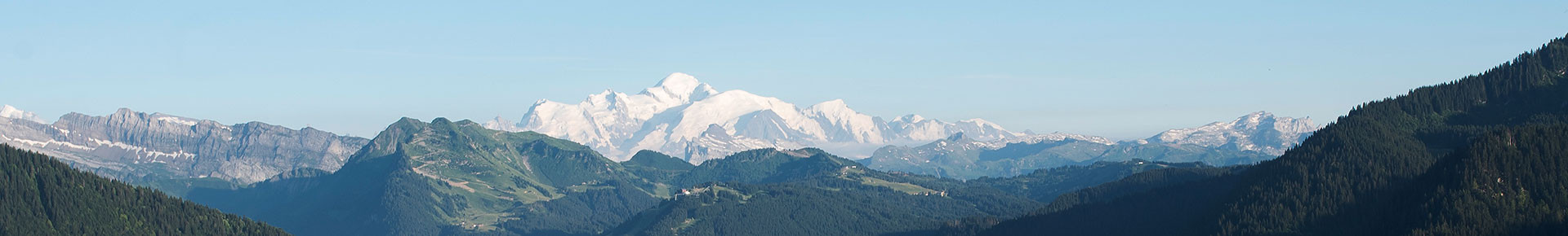 Mont-Blanc vu depuis la Chaux