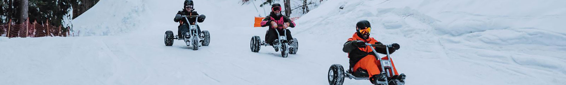 Mountain kart en hiver
