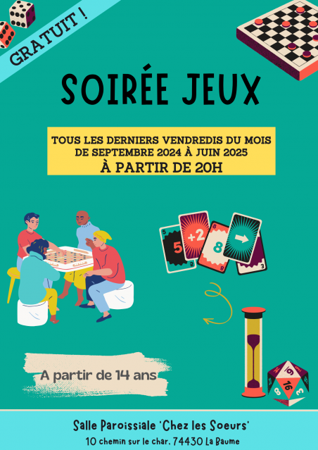 Soirée Jeux de société.