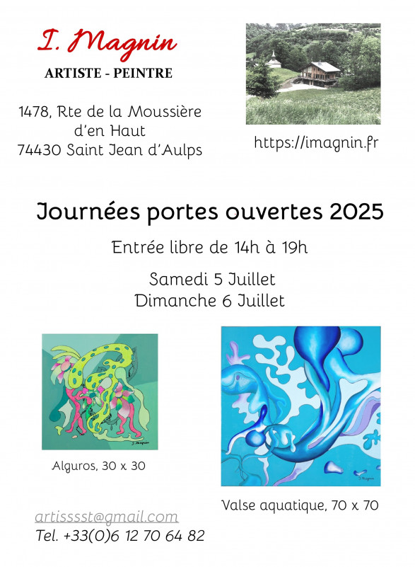 Isabelle Magnin's Art Studio open days_Saint-Jean-d'Aulps