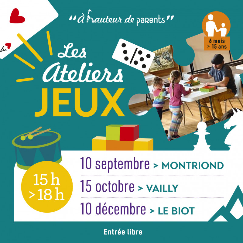 A hauteur de parents : atelier Jeux