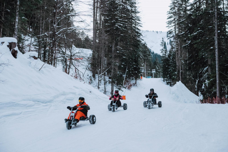 Mountain kart en hiver